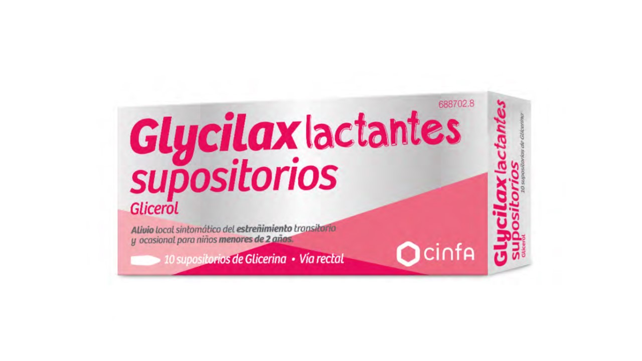 GLYCILAX LACTANTES SUPOSITORIOS, 10 SUPOSITORIOS