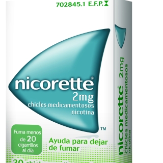 NICORETTE 2 MG CHICLES MEDICAMENTOSOS 30 CHICLES