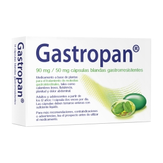 Gastropan 90 mg / 50 mg  cápsulas blandas gastrorresistentes 14 CÁPSULAS
